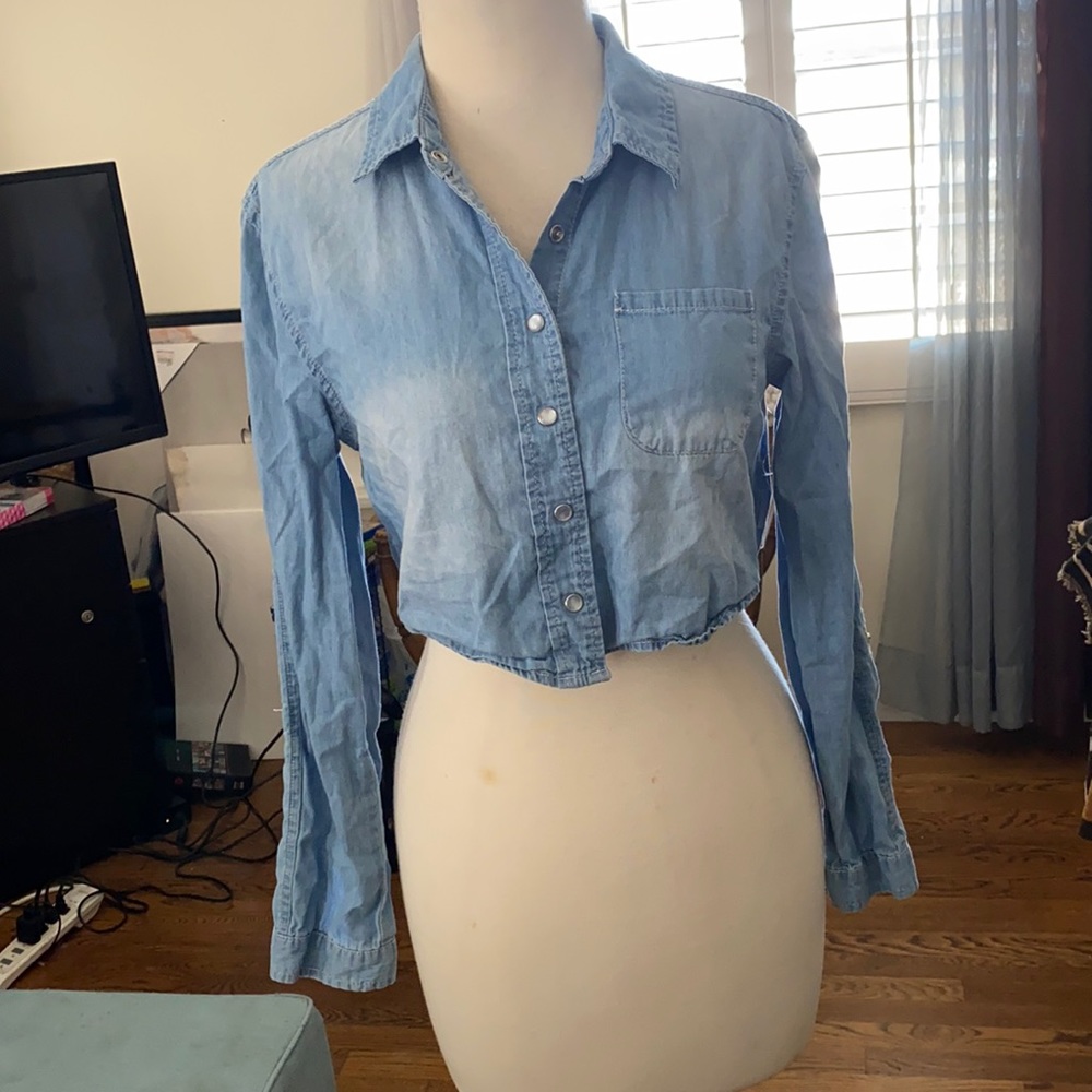 Jean Shirt, with buttons